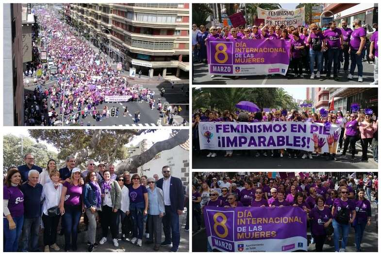 Imágenes de la marcha en la capital grancanaria (Foto TA)